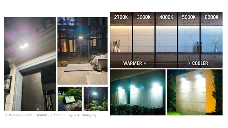 What is the best color temperature for outdoor security lighting?